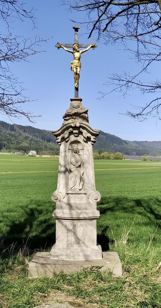 Kříž B. K. z r. 1844 v polích u Martínkovic